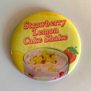 Portillo’s strawberry lemon cake shake pin